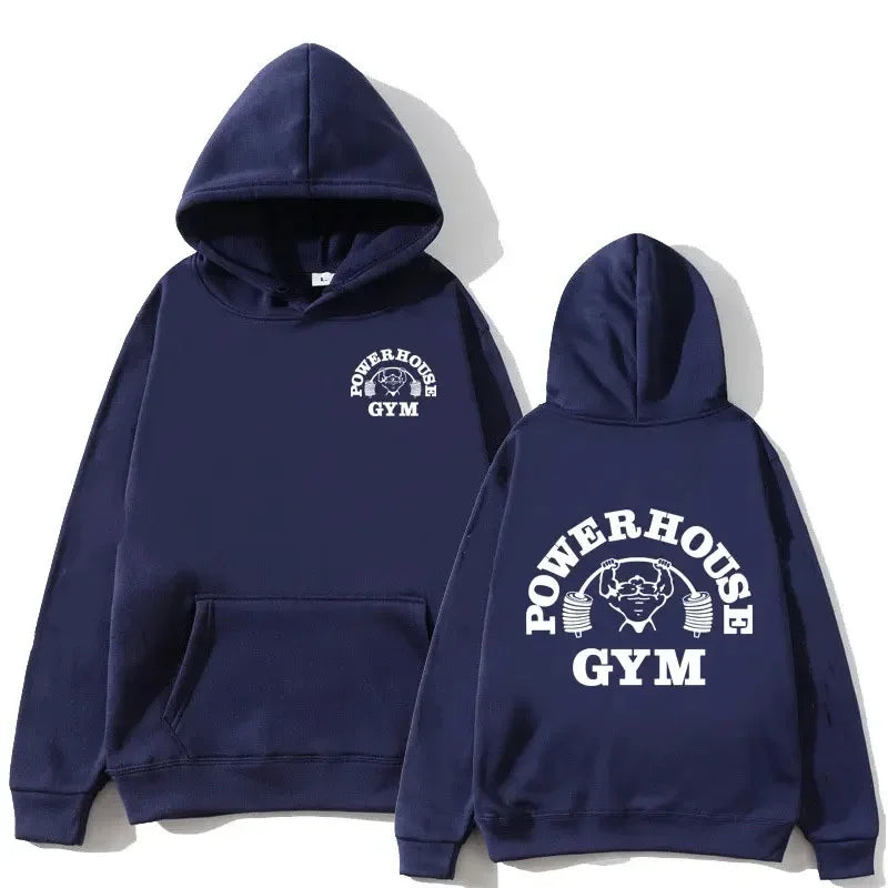 Powerhouse Gym Hoodie Harajuku Men Women Geek Fitness