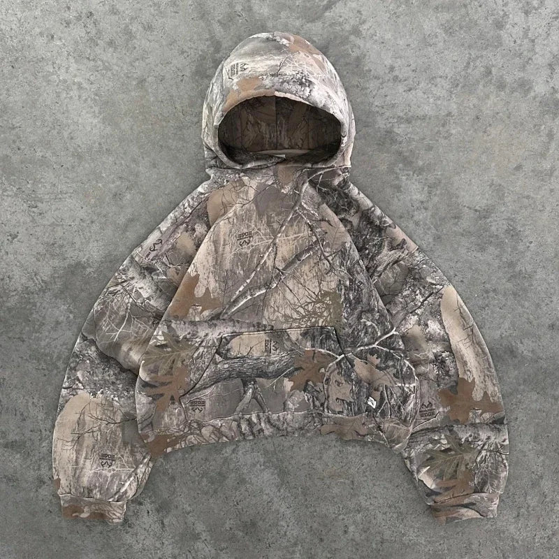 Hoodie Men & Woman Camouflage Pattern zipper