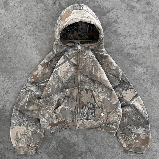 Hoodie Men & Woman Camouflage Pattern zipper
